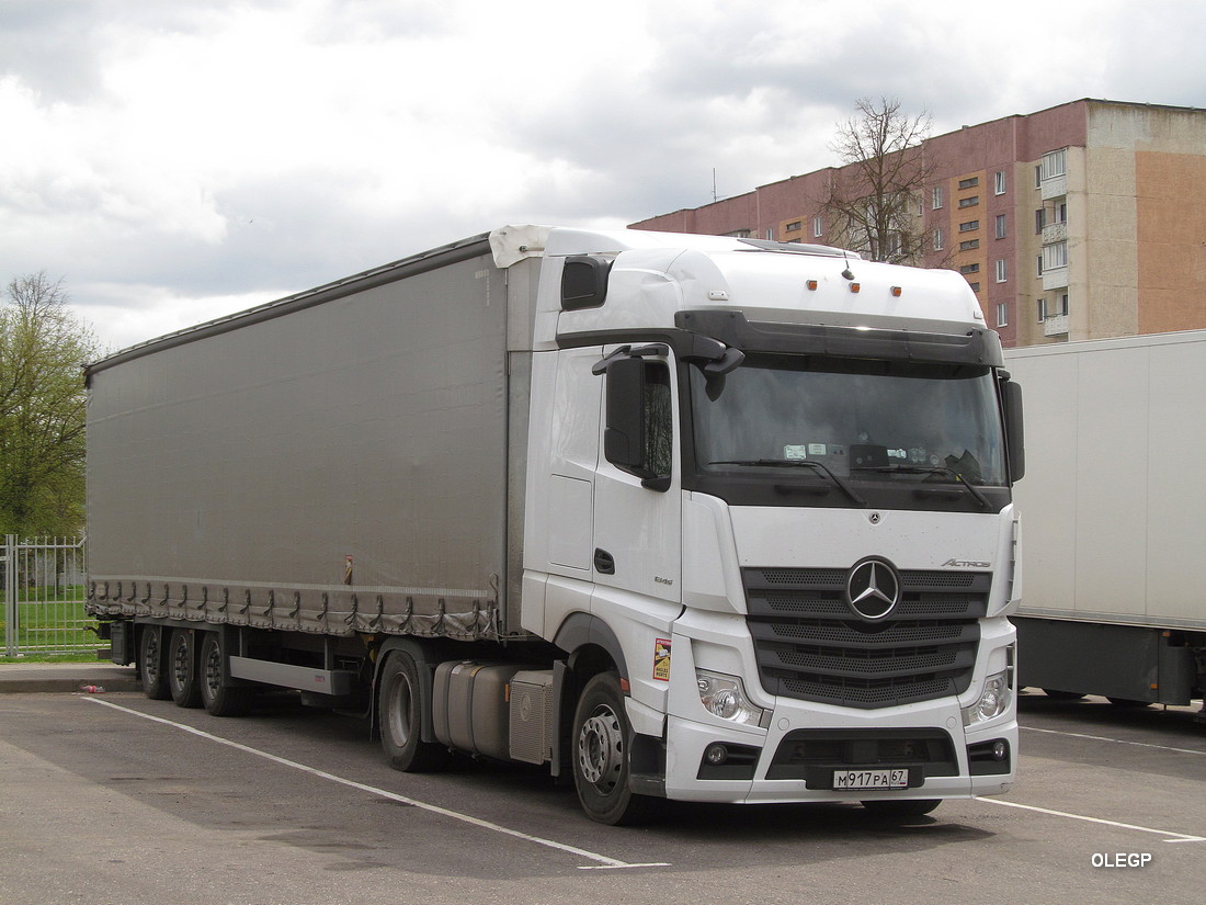 Смоленская область, № М 917 РА 67 — Mercedes-Benz Actros '18 1845 [Z9M]