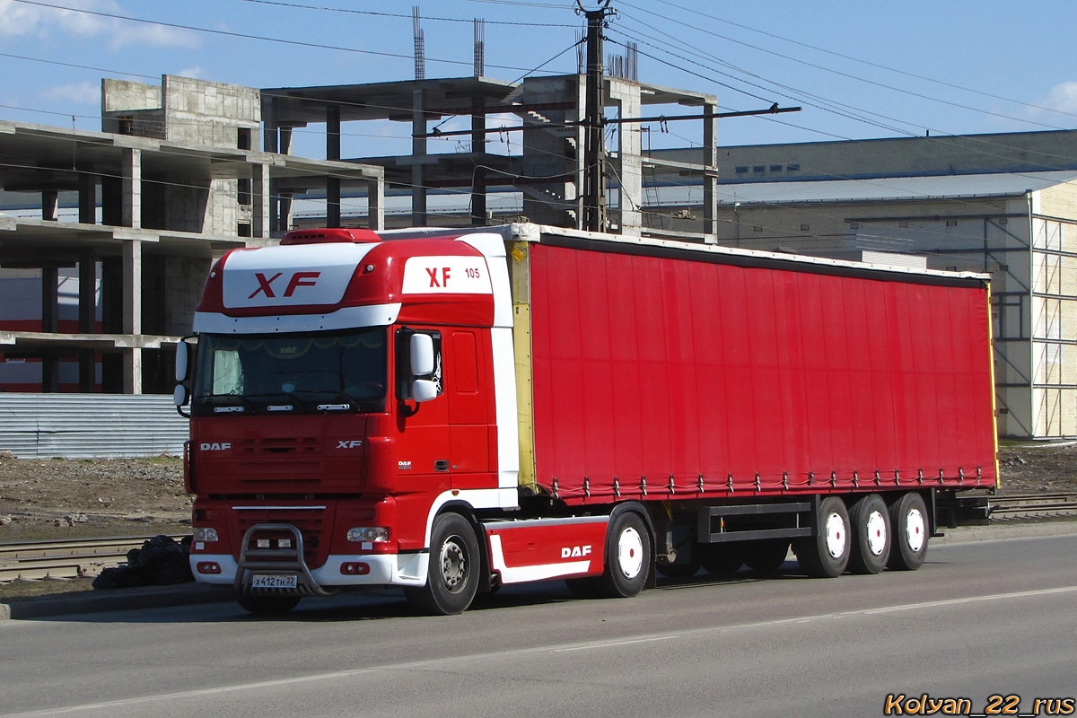 Алтайский край, № Х 412 ТН 22 — DAF XF105 FT