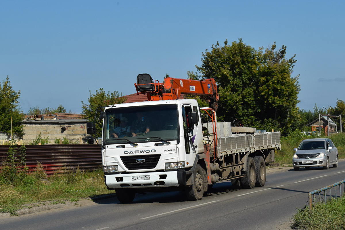 Кемеровская область, № А 345 ВВ 142 — Daewoo Novus