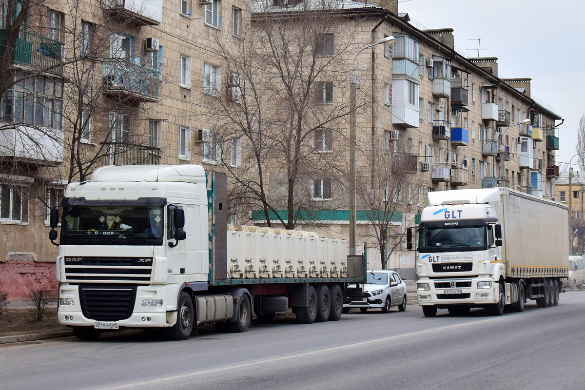 Санкт-Петербург, № А 338 МХ 198 — DAF XF105 FT; Ставропольский край, № 1208 — КамАЗ-5490-S5