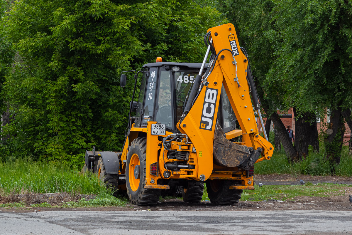 Омская область, № 9386 АВ 55 — JCB 3CX