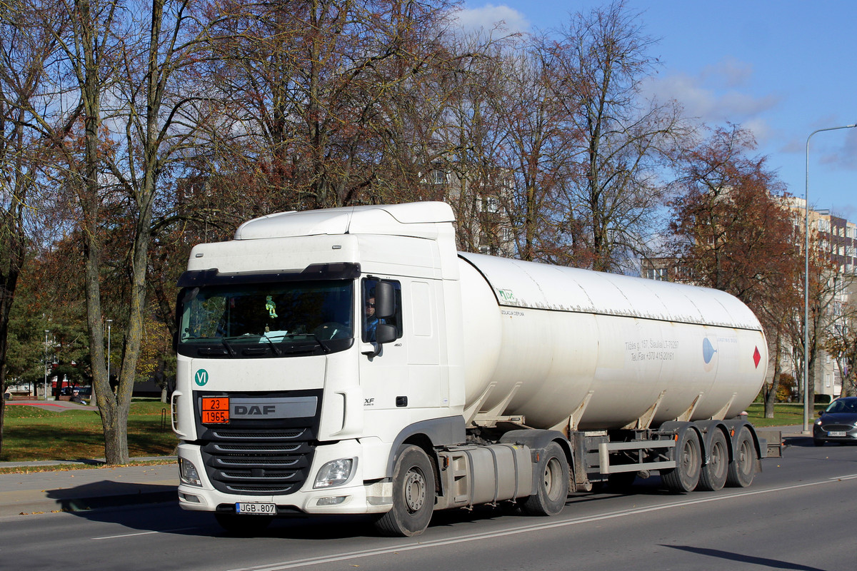 Литва, № JGB 807 — DAF XF Euro6 FT