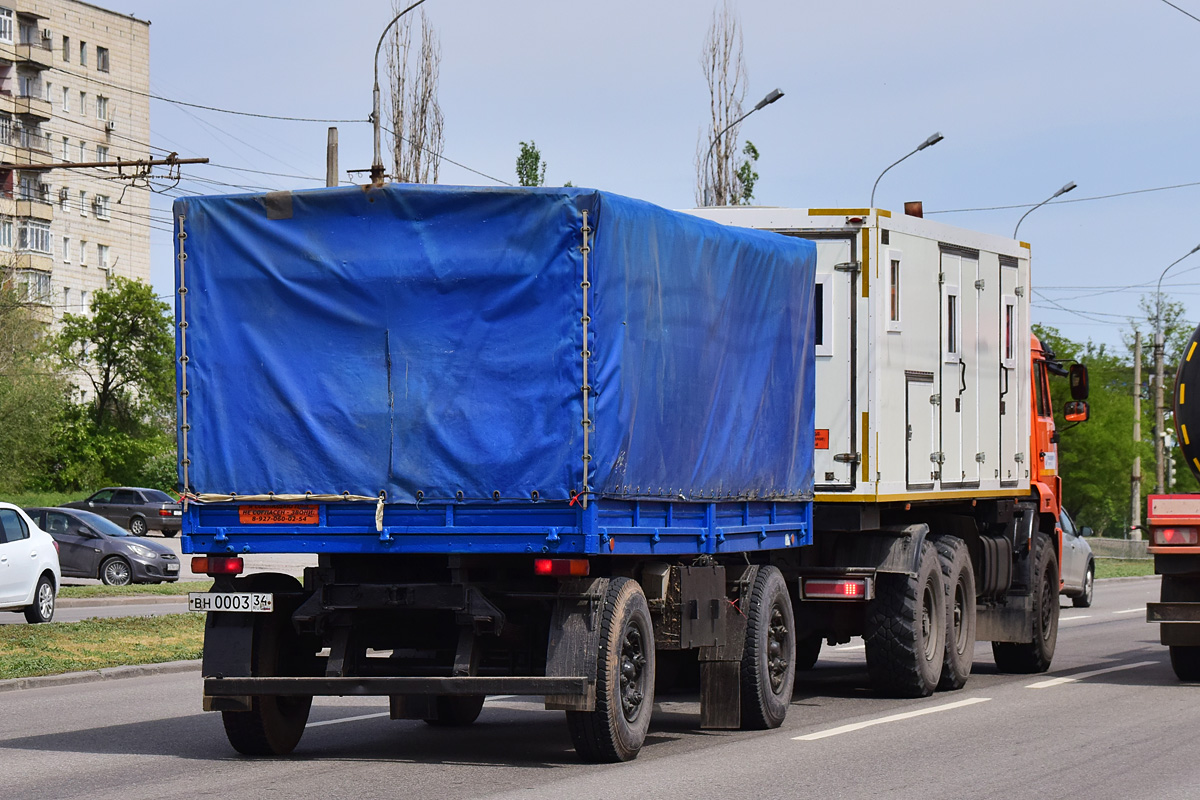 Волгоградская область, № ВН 0003 34 — МАЗ-8926