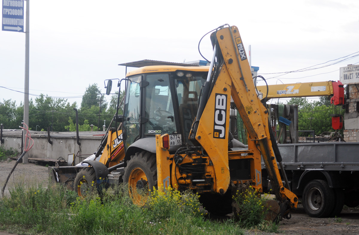 Омская область, № 6774 АВ 55 — JCB 3CX