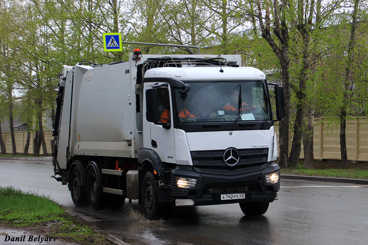 Кировская область, № А 742 РТ 43 — Mercedes-Benz Actros ('2018) 2836