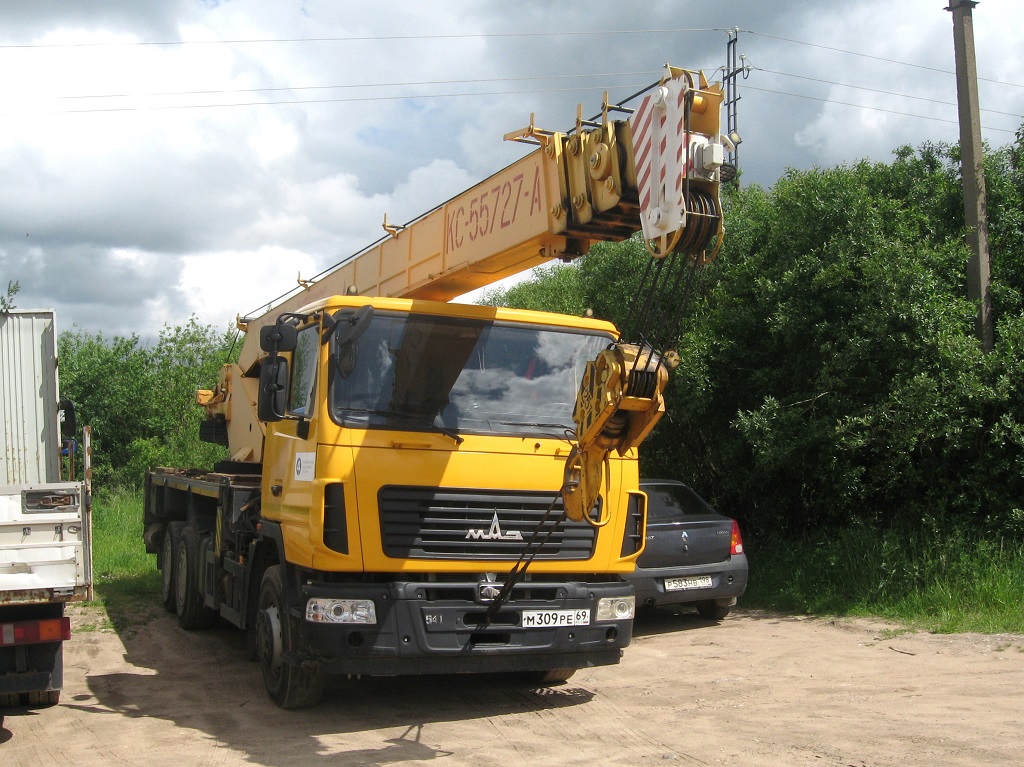 Тверская область, № М 309 РЕ 69 — МАЗ-6312B3