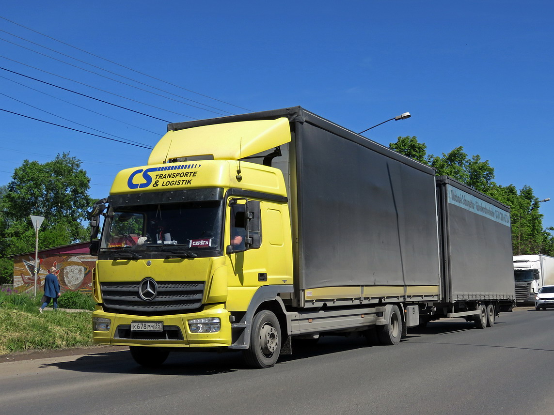 Вологодская область, № К 678 РМ 35 — Mercedes-Benz Atego (общ.м)