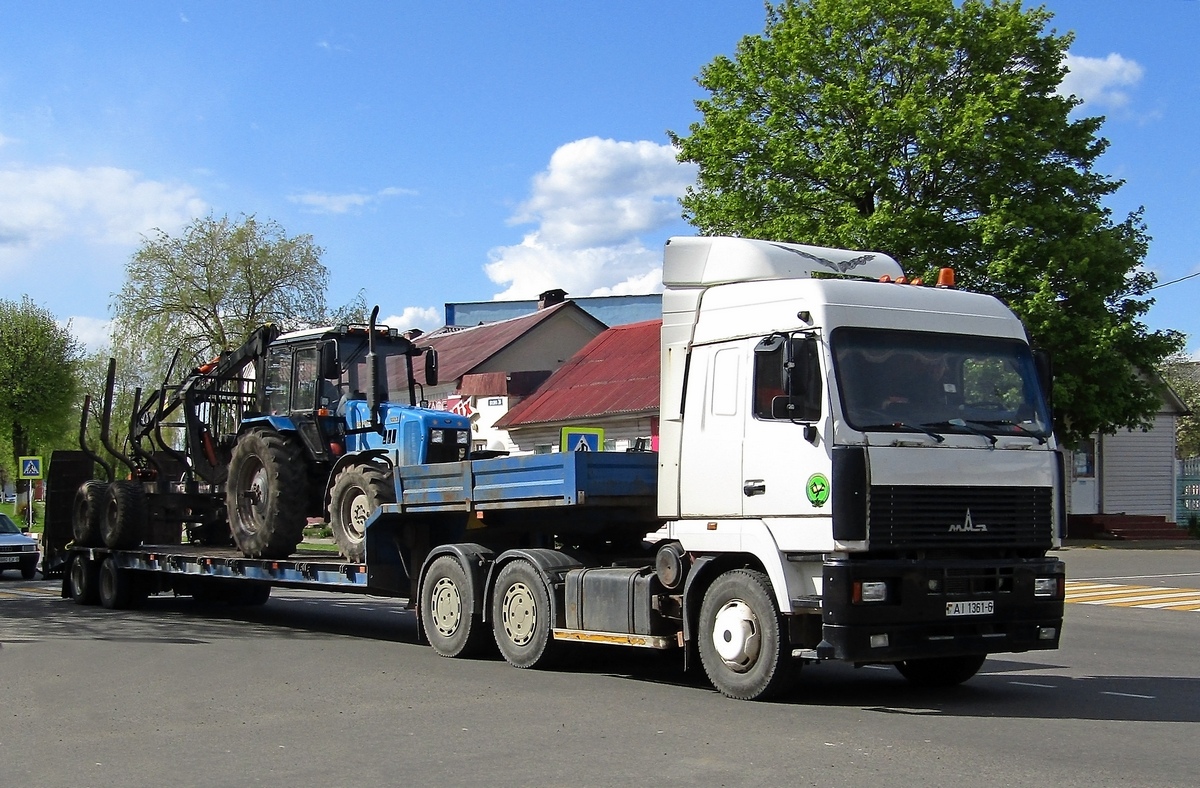 Могилёвская область, № АІ 1361-6 — МАЗ-6430 (общая модель); Могилёвская область, № (BY-6) Б/Н СТ 0147 — Беларус-1221.3