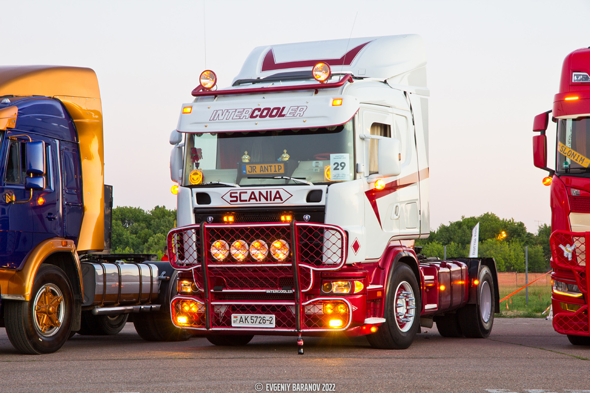 Витебская область, № АК 5726-2 — Scania ('1996) R114L; Московская область — Фестиваль Truckfest 2022 — июнь