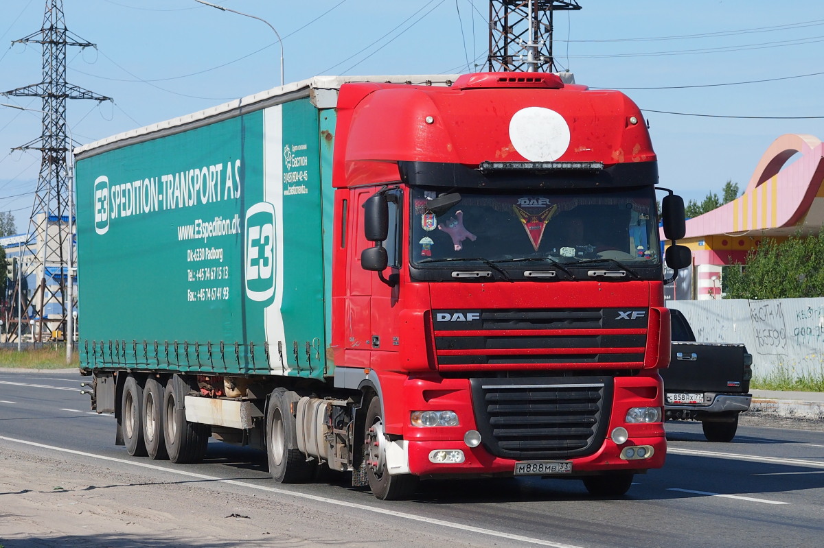 Владимирская область, № М 888 МВ 33 — DAF XF105 FT