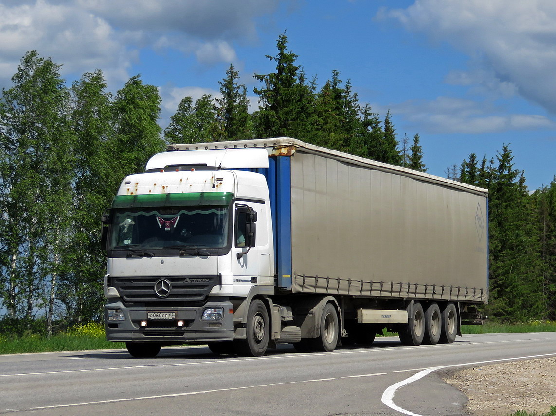 Саратовская область, № О 060 СЕ 64 — Mercedes-Benz Actros ('2003) 1844