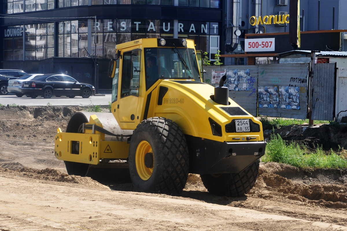 Омская область, № 2544 АВ 55 — Bomag (общая модель)