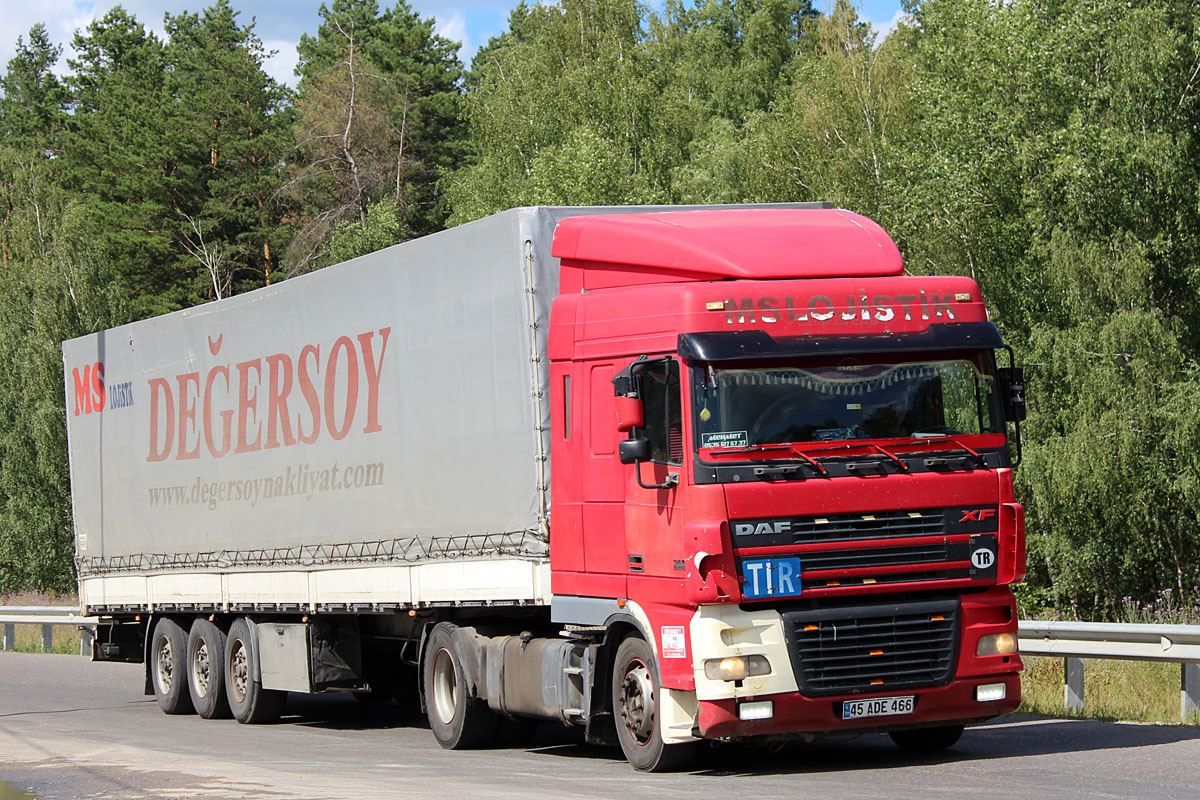 Турция, № 45 ADE 466 — DAF XF95 FT