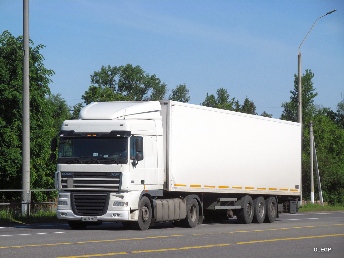 Минск, № АТ 9598-7 — DAF XF105 FT