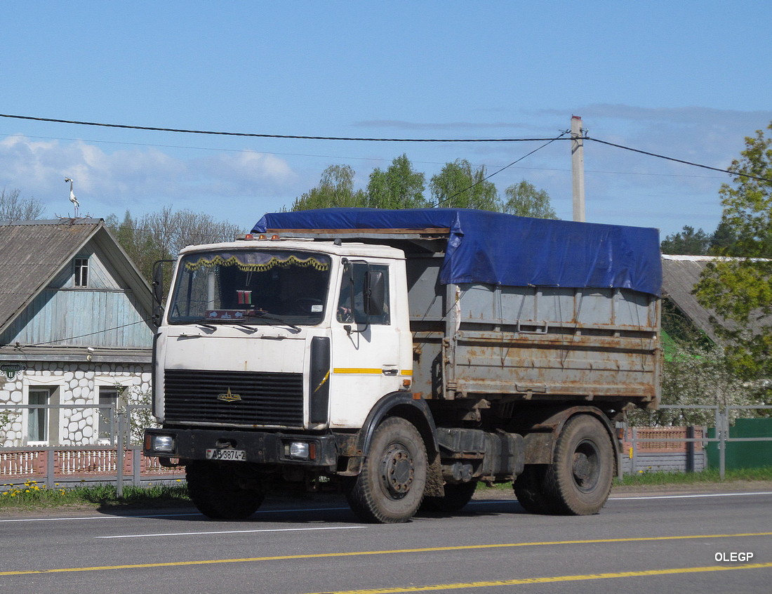 Витебская область, № АВ 3874-2 — МАЗ-5551 (общая модель)