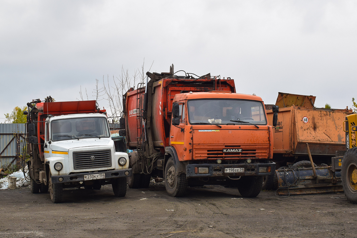 Алтайский край, № К 230 КУ 154 — ГАЗ-3309; Алтайский край, № Р 198 ЕЕ 54 — КамАЗ-43253-A3