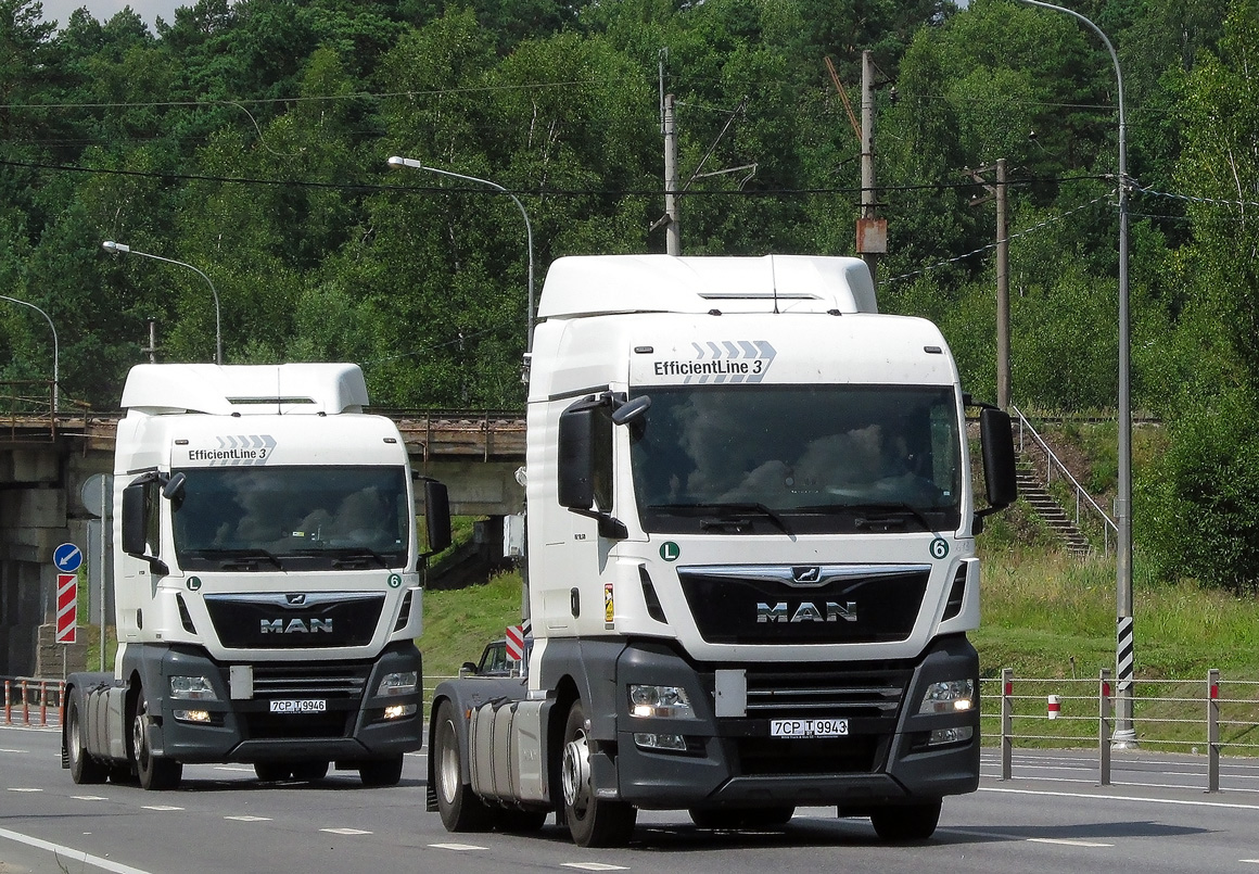 Минск, № 7СР Т 9946 — MAN TGX ('2016) 18.460; Минск, № 7СР Т 9943 — MAN TGX ('2016) 18.460