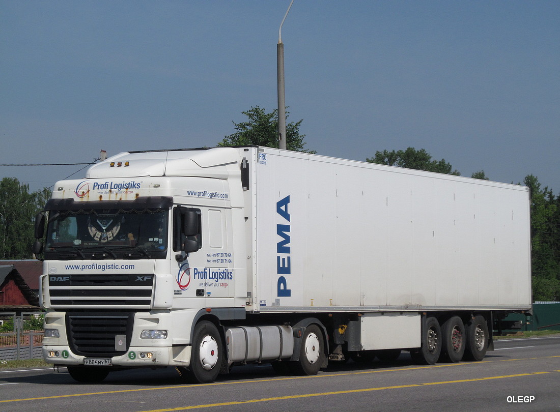 Смоленская область, № Р 804 МУ 67 — DAF XF105 FT