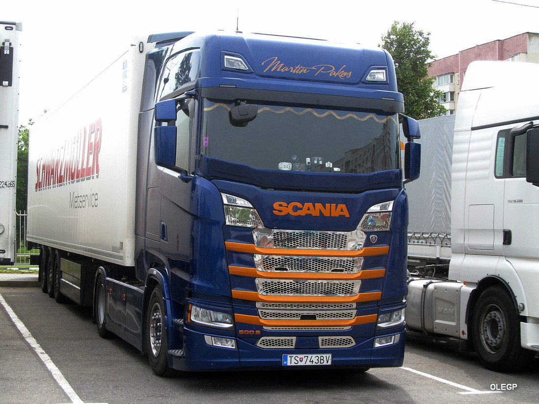 Словакия, № TS-743BV — Scania ('2016) S500