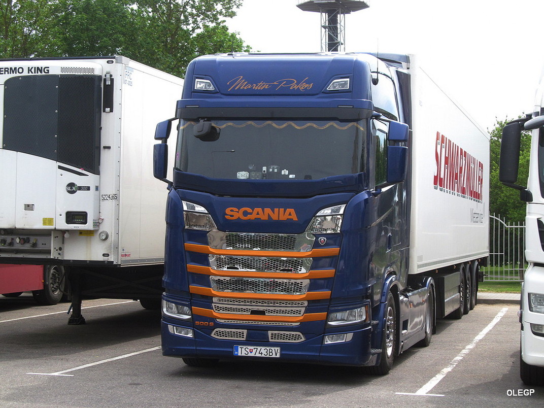 Словакия, № TS-743BV — Scania ('2016) S500