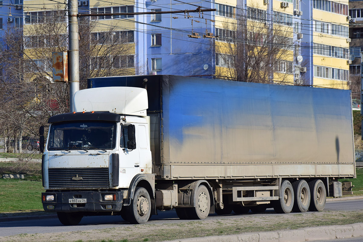 Волгоградская область, № К 893 ХК 34 — МАЗ-543205