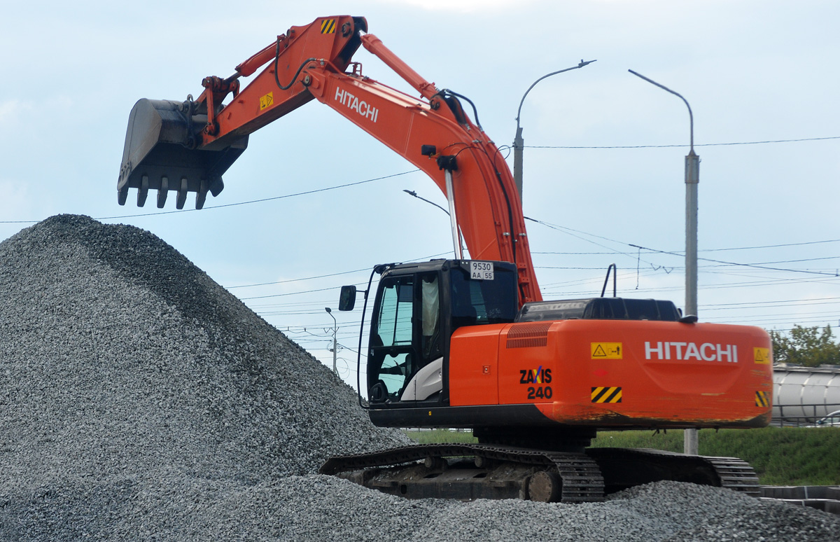 Омская область, № 9530 АА 55 — Hitachi ZX240 (общая модель)