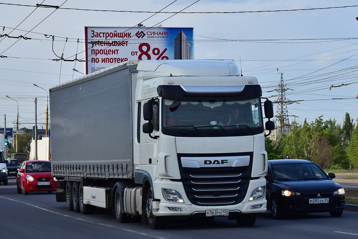 Волгоградская область, № К 563 РН 134 — DAF XF Euro6 FT