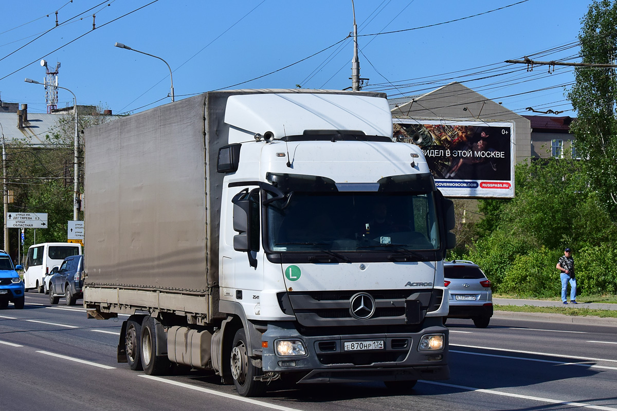 Волгоградская область, № Е 870 НР 134 — Mercedes-Benz Actros ('2009) 2541