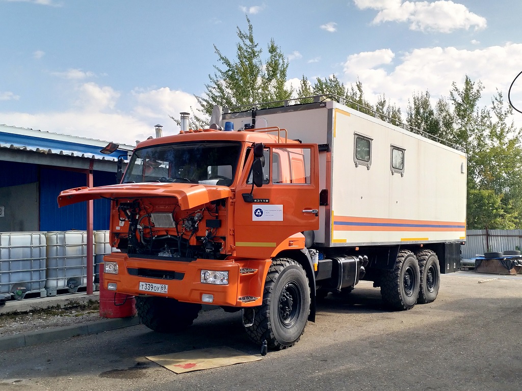 Тверская область, № Т 339 ОУ 69 — КамАЗ-43118 (общая модель)
