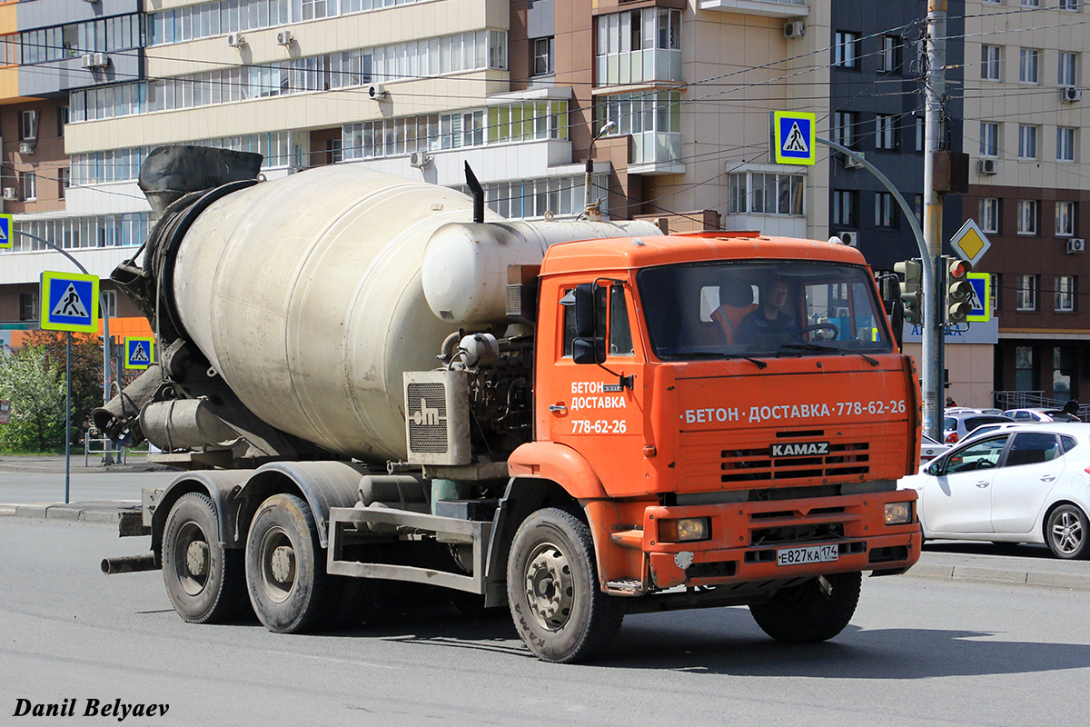 Челябинская область, № Е 827 КА 174 — КамАЗ-6520 [652000]