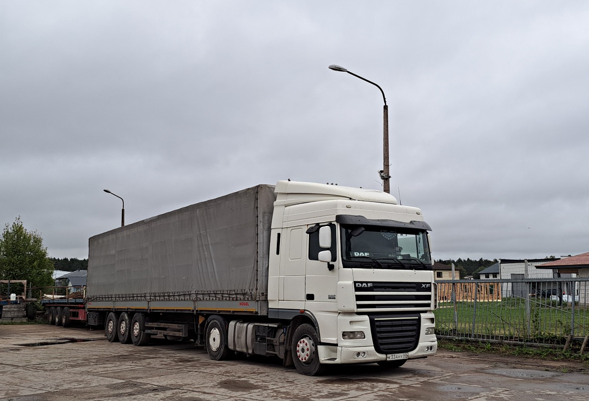 Псковская область, № К 334 НУ 60 — DAF XF105 FT