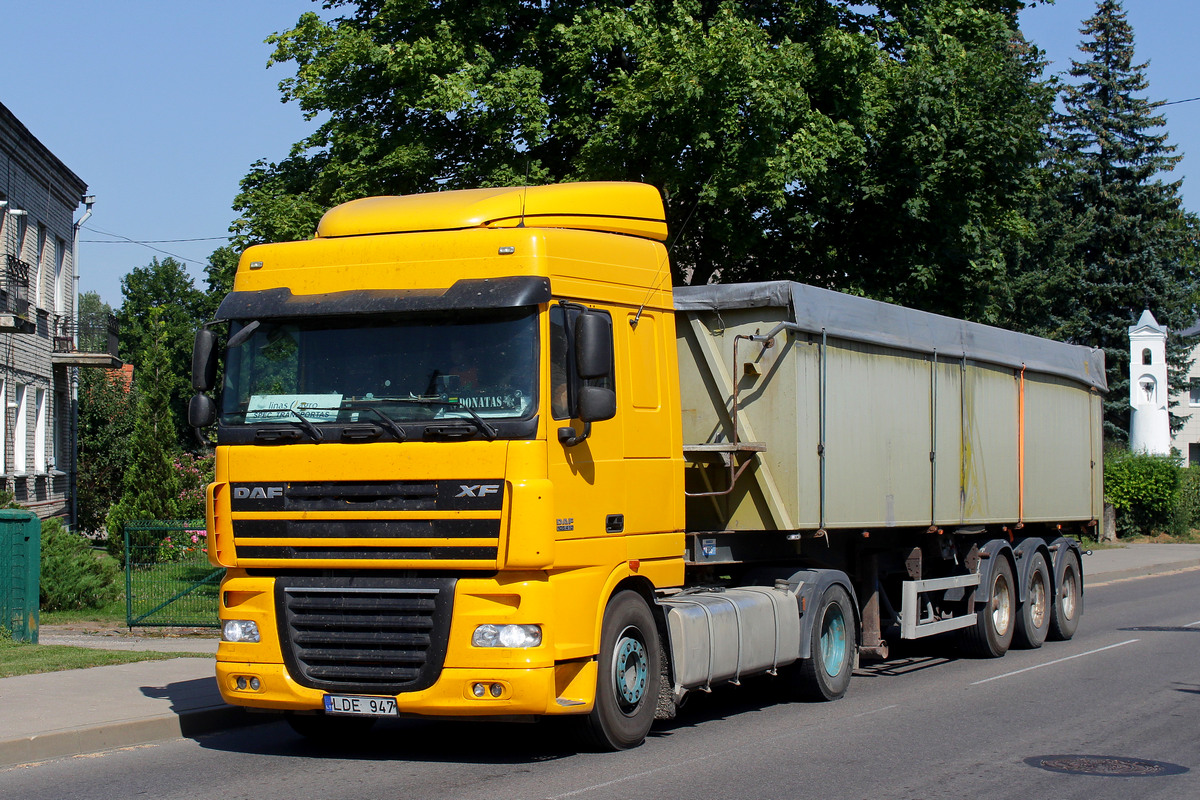 Литва, № LDE 947 — DAF XF105 FT