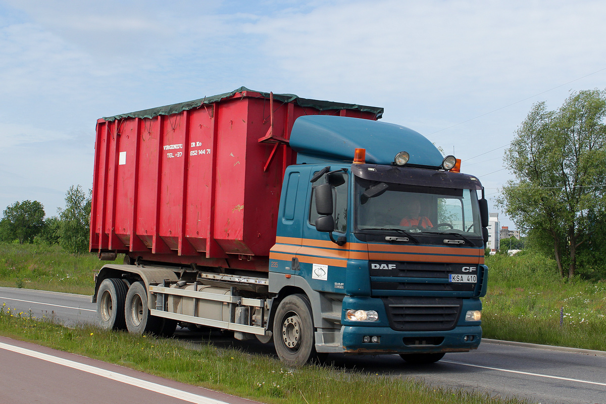 Литва, № KSA 410 — DAF CF85 FAS