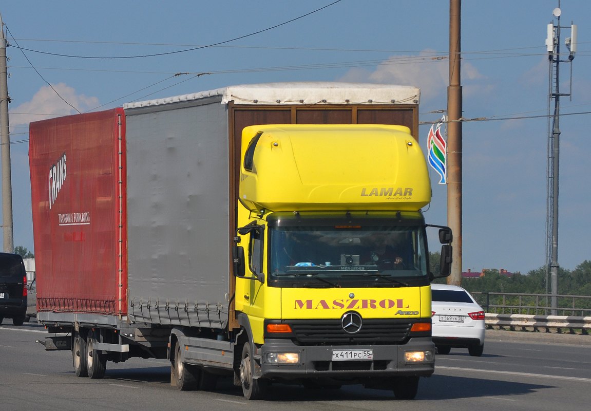 Омская область, № Х 411 РС 55 — Mercedes-Benz Atego 815