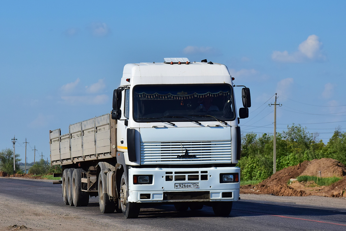 Волгоградская область, № К 926 ВК 134 — МАЗ-5440A5