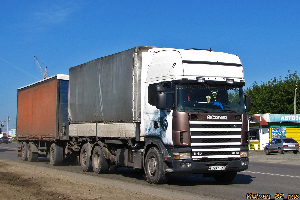 Кемеровская область, № В 724 ОУ 42 — Scania ('1996) R114L