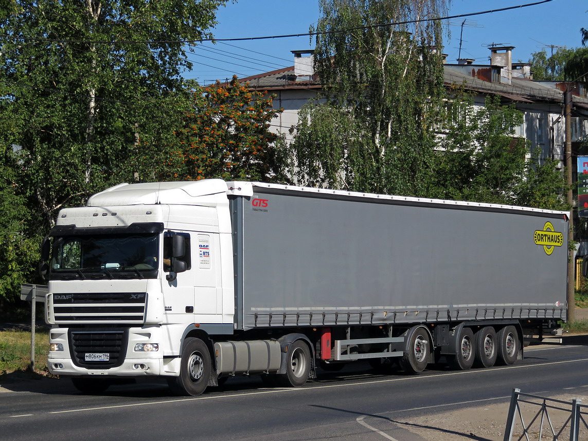 Свердловская область, № М 806 КМ 196 — DAF XF105 FT