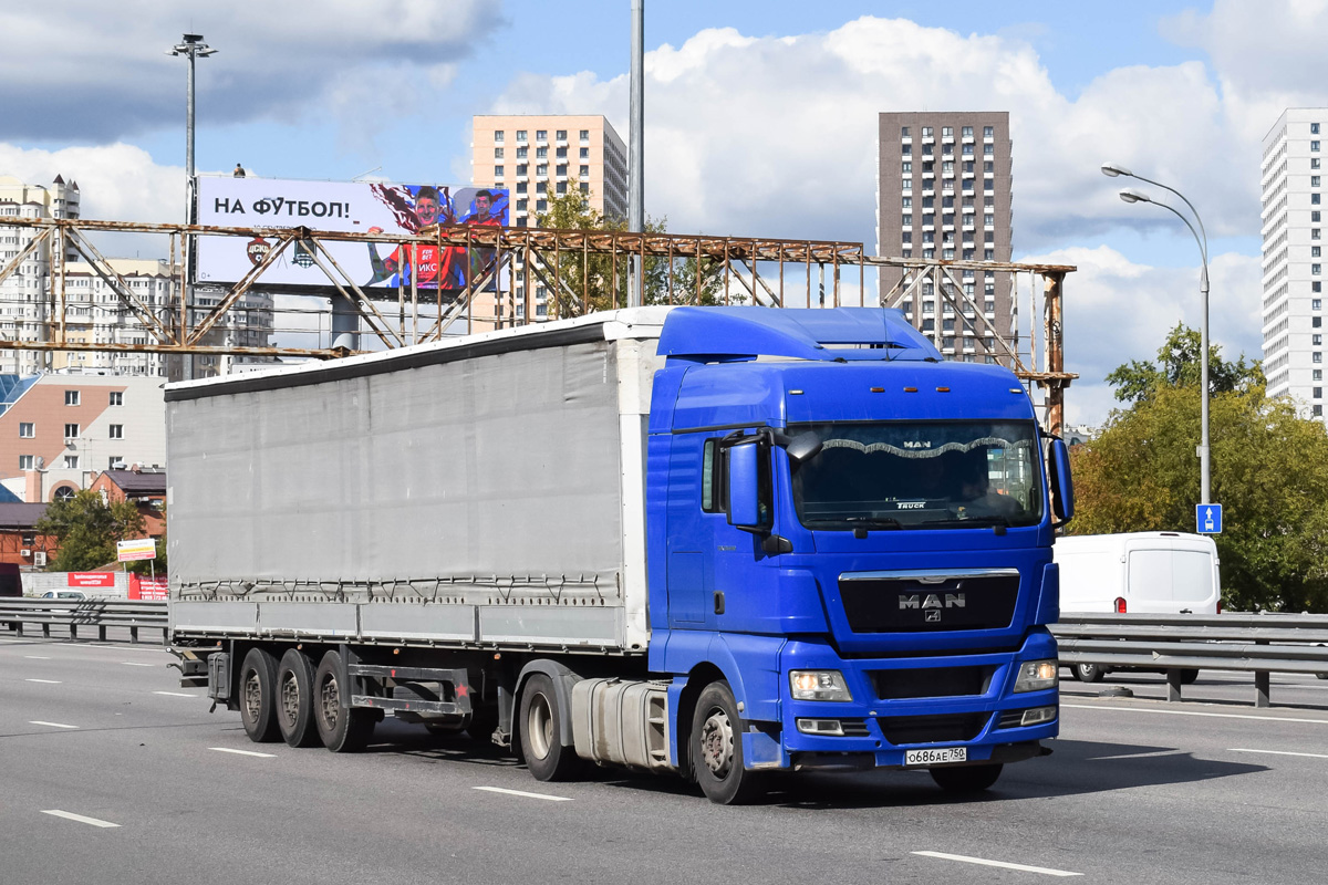 Московская область, № О 686 АЕ 750 — MAN TGX ('2007) 18.440