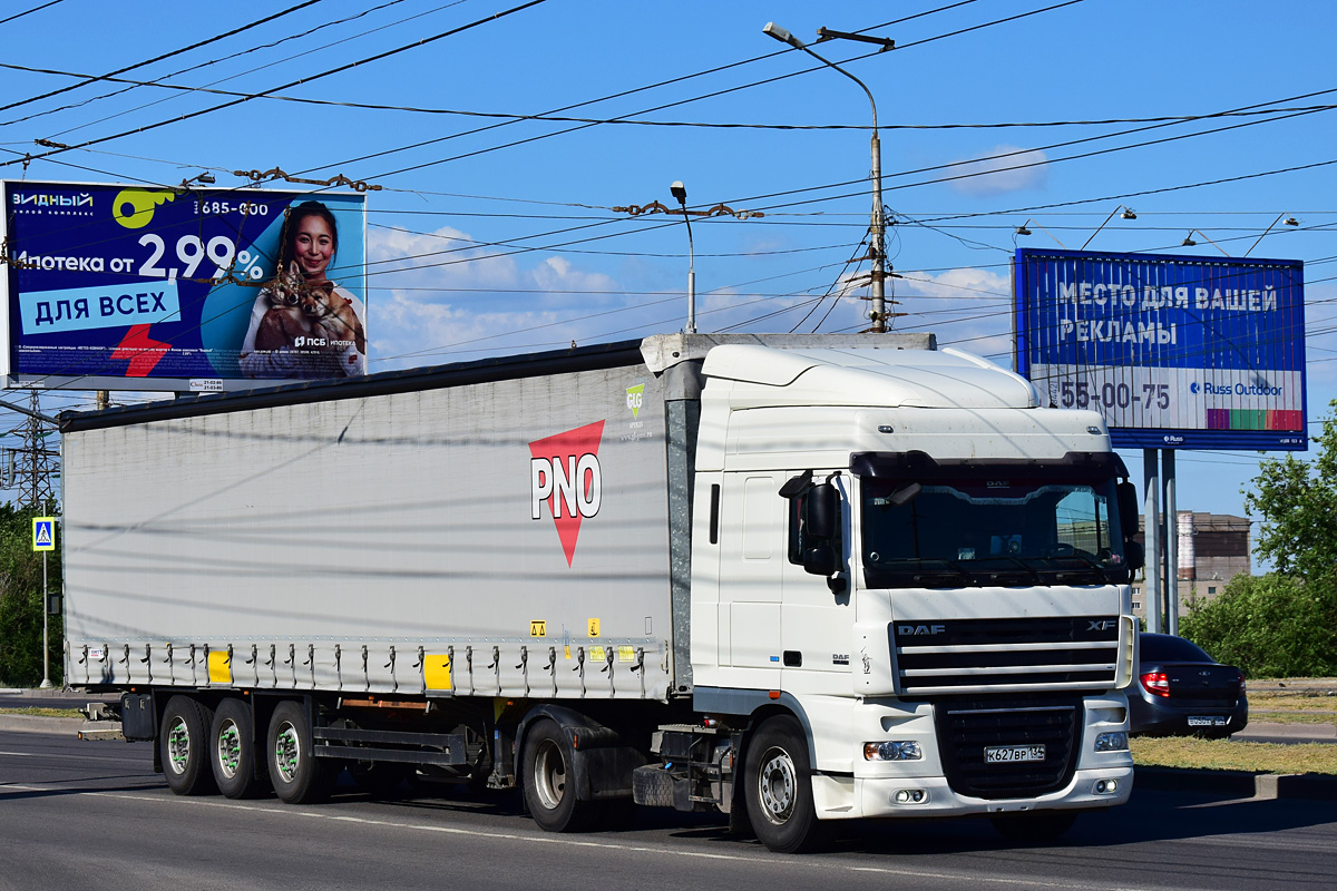 Волгоградская область, № К 627 ВР 134 — DAF XF105 FT