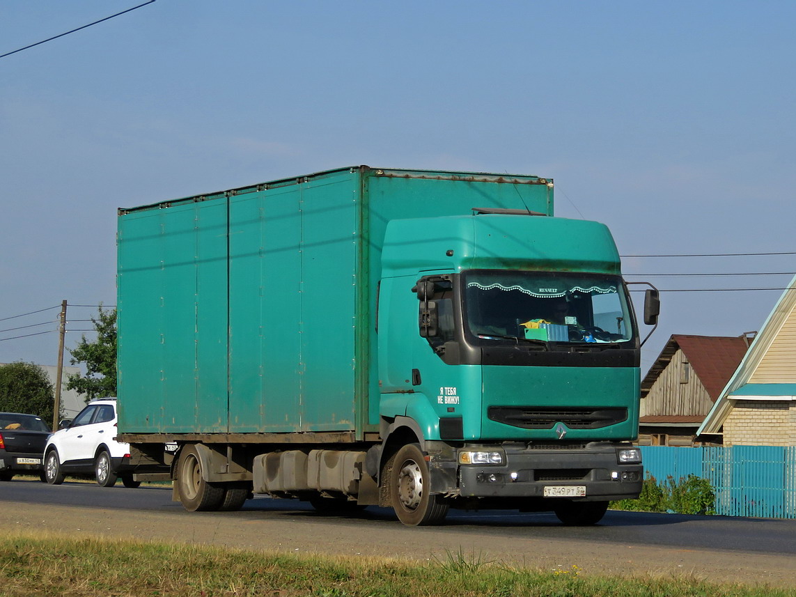 Кировская область, № Т 349 РТ 52 — Renault Premium ('1996)