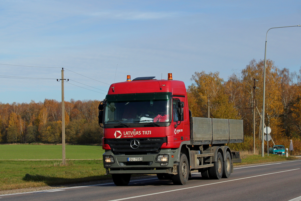 Латвия, № GU-7082 — Mercedes-Benz Actros ('2003) 3344