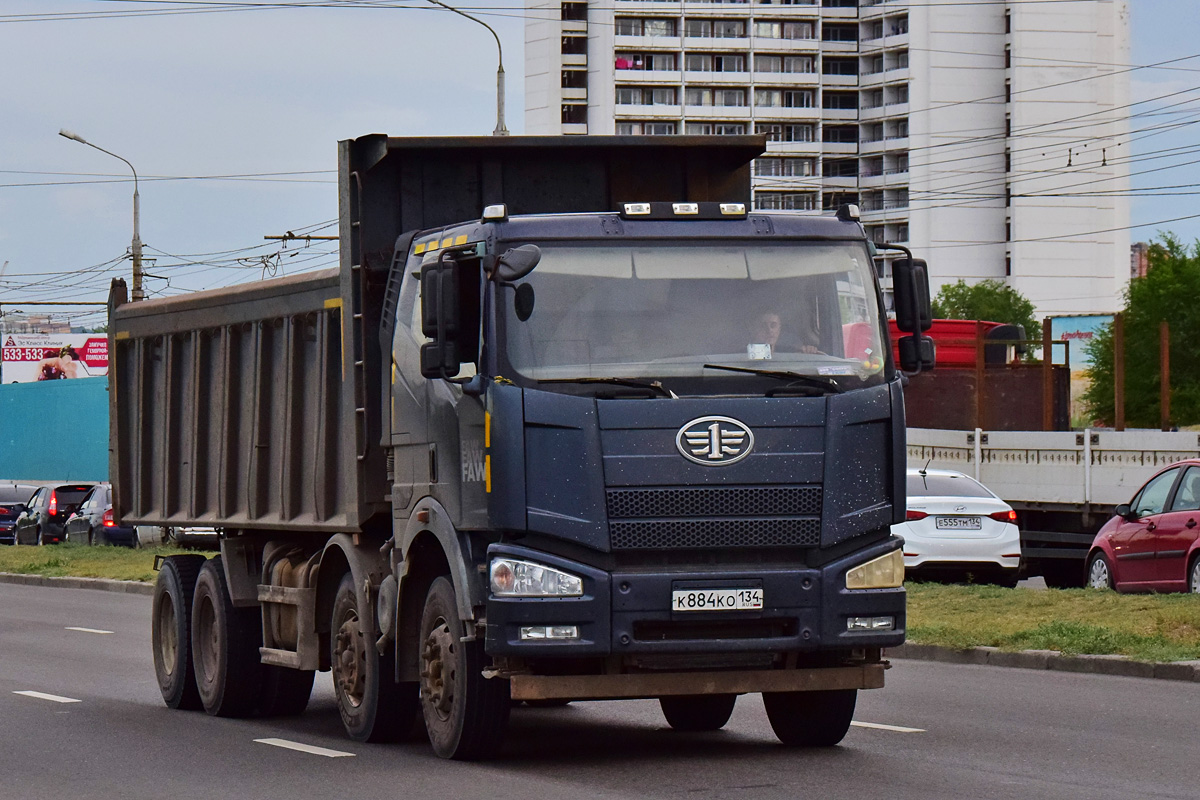 Волгоградская область, № К 884 КО 134 — FAW J6 CA3310