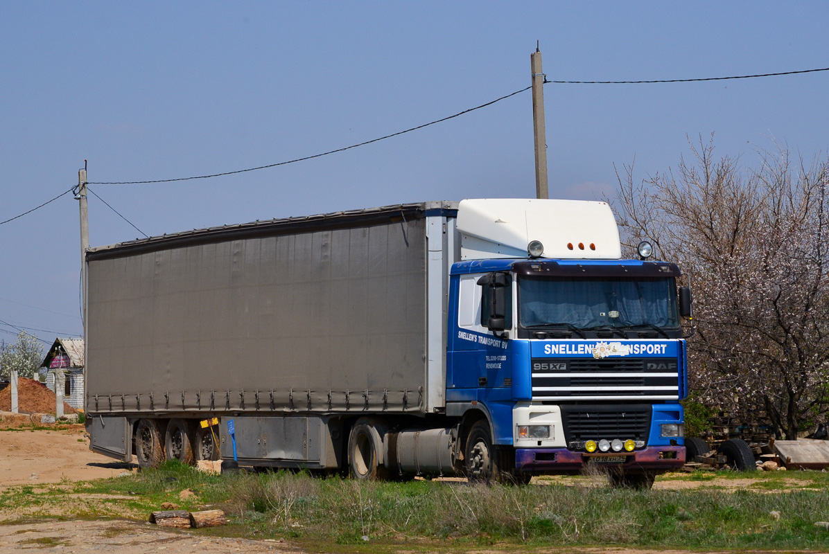 Волгоградская область, № А 018 ХН 34 — DAF 95XF FT