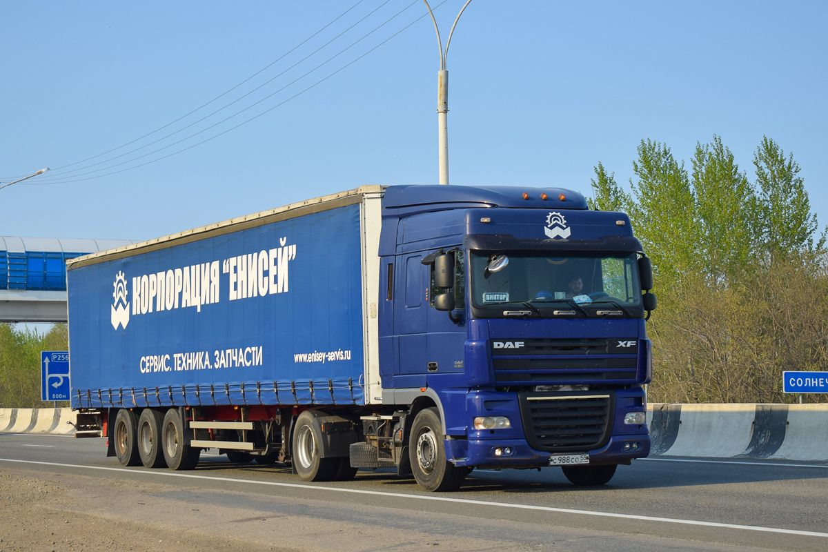 Омская область, № С 988 СО 55 — DAF XF105 FT