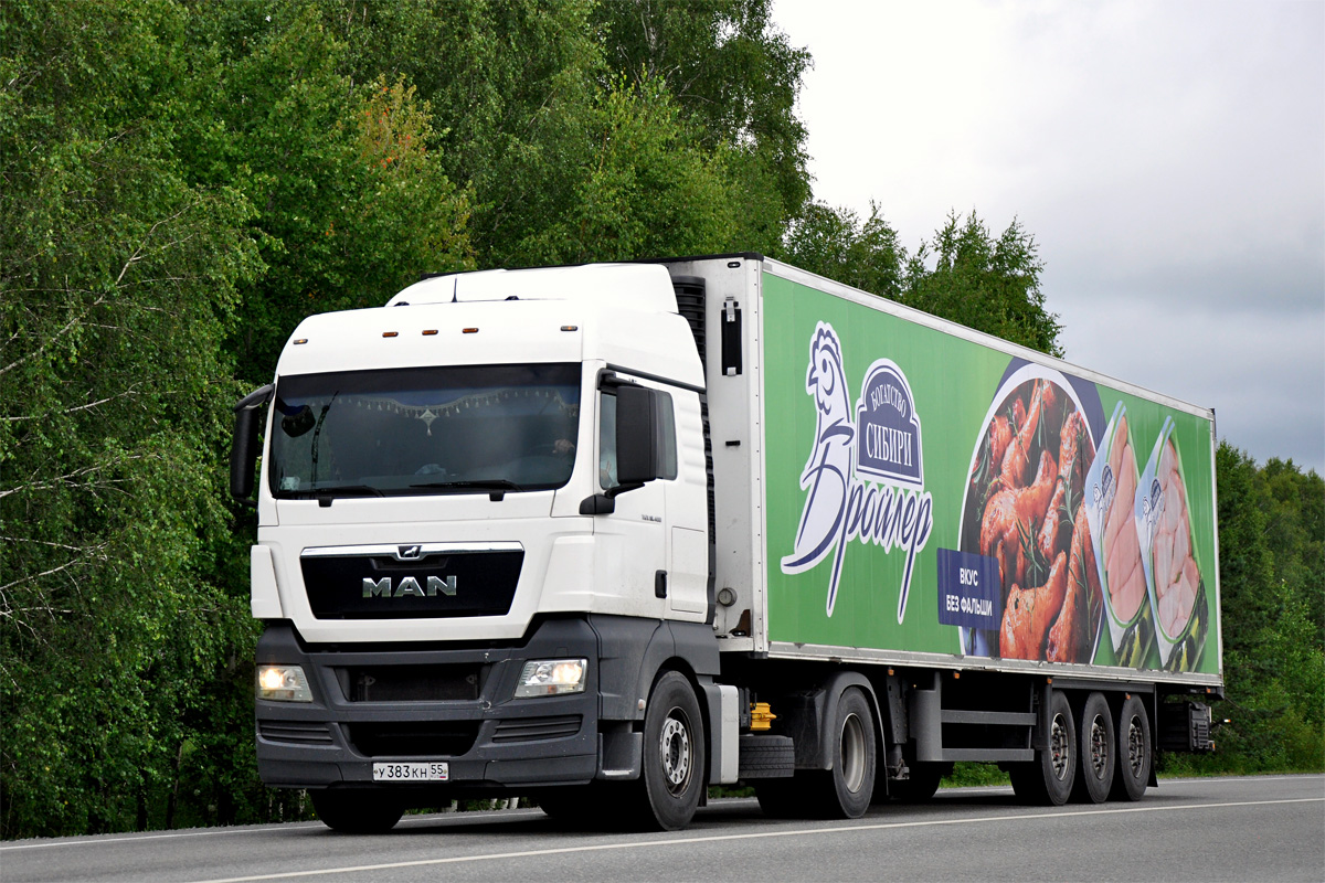 Тюменская область, № У 383 КН 55 — MAN TGX ('2007) 18.400