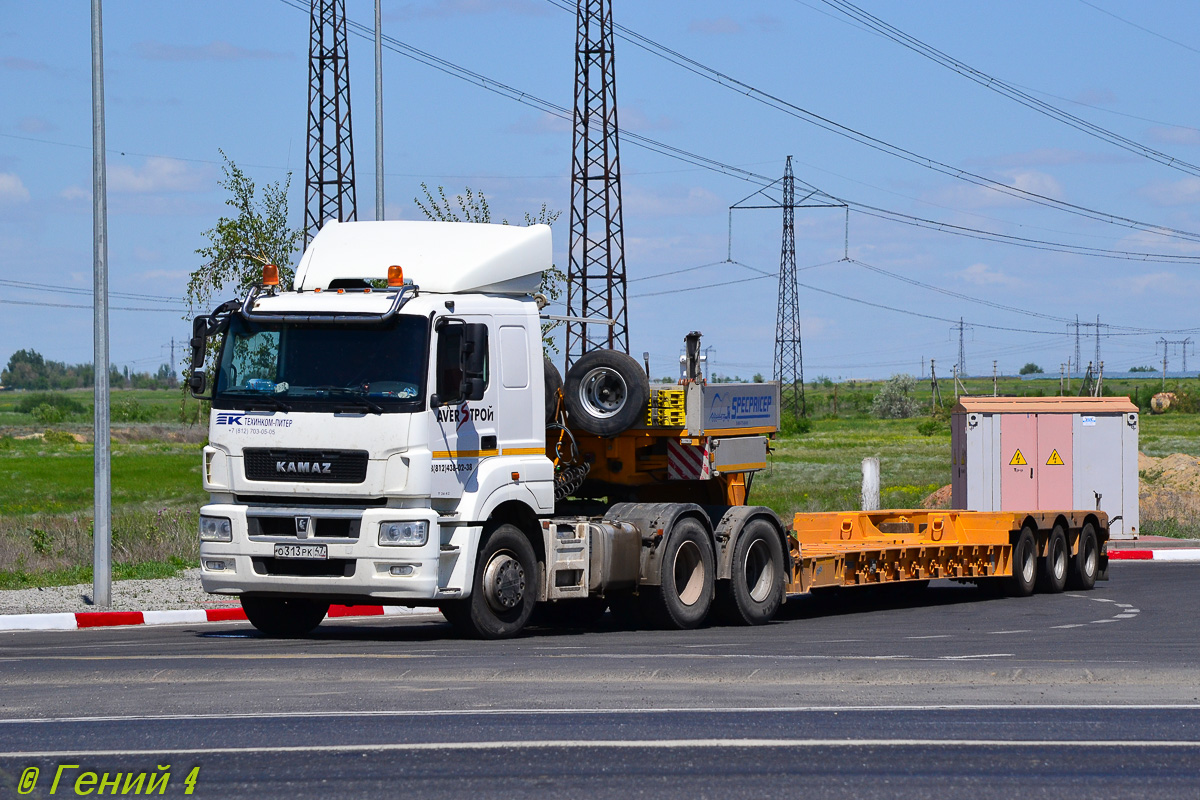 Ленинградская область, № О 313 РК 47 — КамАЗ-65206-T5