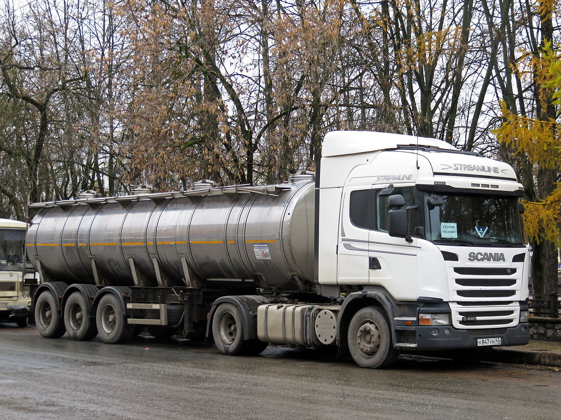 Кировская область, № У 847 УН 43 — Scania ('2013) G440