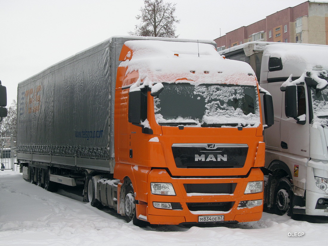 Смоленская область, № М 834 ОЕ 67 — MAN TGX ('2007) 18.480