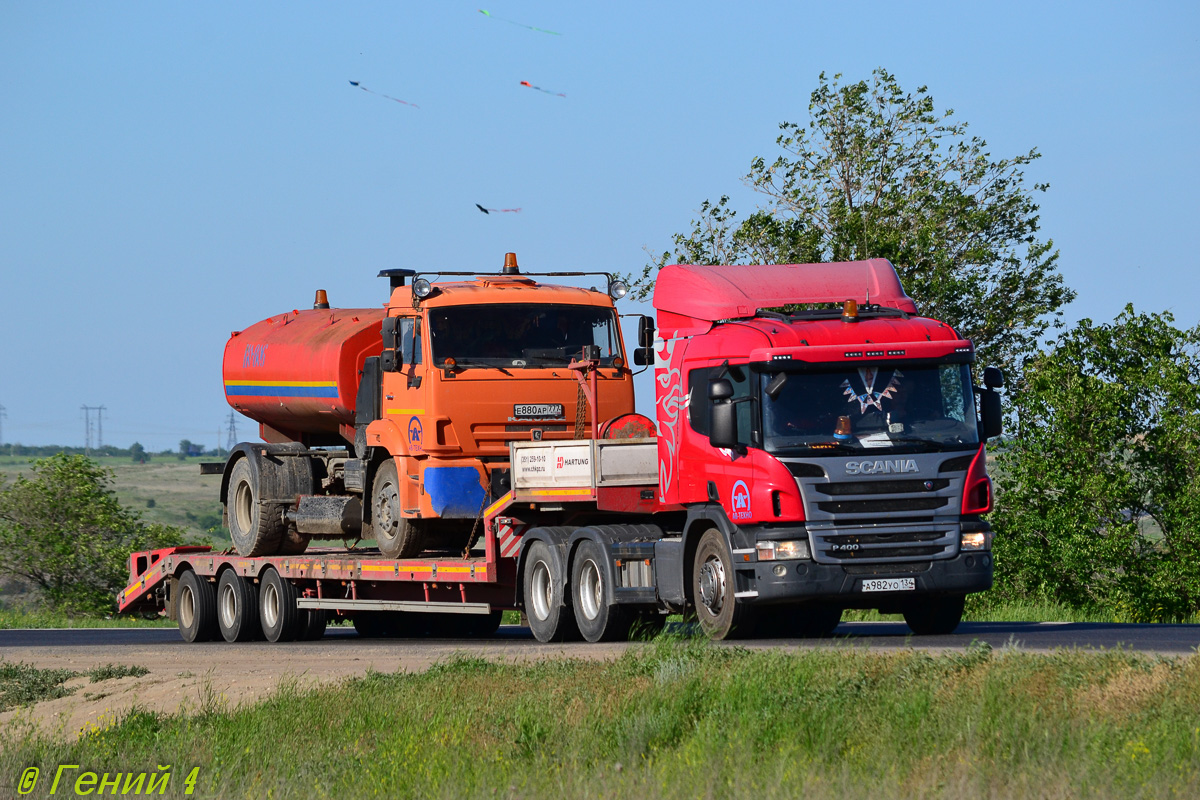 Волгоградская область, № А 982 УО 134 — Scania ('2004) P400