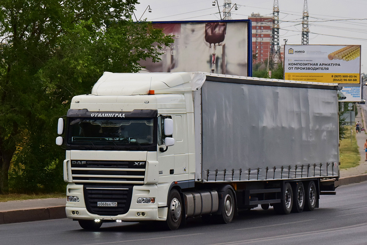 Волгоградская область, № Е 068 ВА 134 — DAF XF105 FT